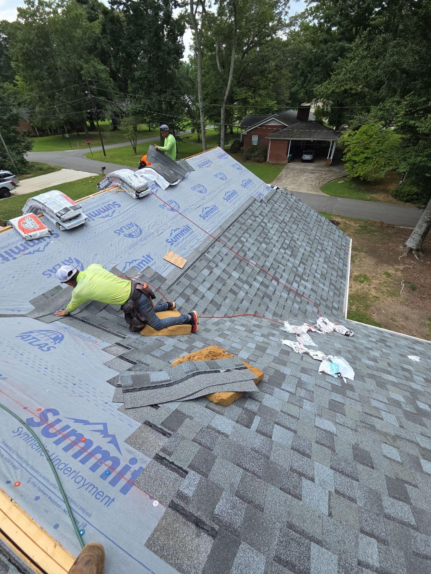 Roof Replacement in Landis, NC: Day One on the Roof